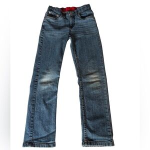 Levi's Light Blue Denim Jeans with Red Waistband Trim